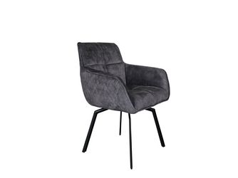 Drehstuhl Peter 360 Grad Stoff Macau Farbe.: Anthracite Format: H:86 B:60 T:45 Sitzh: 50cm Drehstuhl Peter 360 Grad Stoff Macau Farbe.: Anthracite Format: H:86 B:60 T:45 Sitzh: 50cm