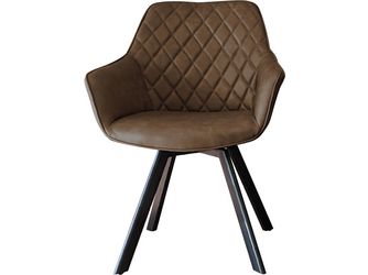 Drehstuhl Ringo Lederoptik Farbe.: Brown Format: H:84 B:60 T:45 Sitzh: 43cm