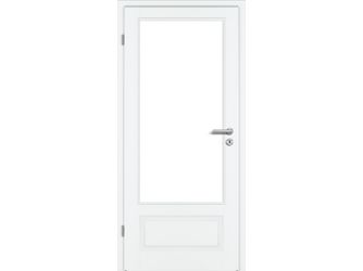 Zimmertür 2-flügelig Weißlack exclusiv ähnlich RAL 9010 CKL1 LA Röhrenspan KK1 "ELEGANCE CLASSIC"