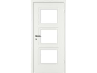 Zimmertür Weißlack exclusiv ähnlich RAL 9016 ML3 LA Vollspan KK1 "ELEGANCE MODENA"