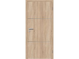 Schallschutztür CPL T-Eiche RY-531-DA Spezial-/Kombinationseinlage KK3 SSK3 Beanspruchungsgruppe S mit Bodendichtung "FUNKTION"