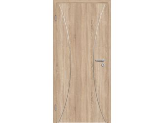 Schallschutztür CPL T-Eiche RY-535-DA Spezial-/Kombinationseinlage KK3 SSK3 Beanspruchungsgruppe S mit Bodendichtung "FUNKTION"