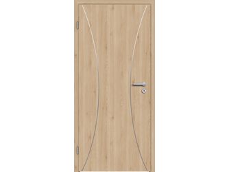 Schallschutztür CPL T-Oak Nature RY-535-DA Spezial-/Kombinationseinlage KK3 SSK3 Beanspruchungsgruppe S mit Bodendichtung "FUNKTION"