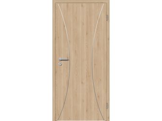 Schallschutztür CPL T-Oak Nature RY-535-DA Spezial-/Kombinationseinlage KK3 SSK3 Beanspruchungsgruppe S mit Bodendichtung "FUNKTION"
