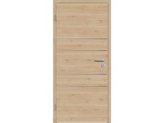 Schallschutztür CPL T-Oak Nature RY-553-DQ Spezial-/Kombinationseinlage KK3 SSK3 Beanspruchungsgruppe S mit Bodendichtung "FUNKTION"