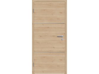 Schallschutztür CPL T-Oak Nature RY-531-DQ Spezial-/Kombinationseinlage KK2 SSK3 Beanspruchungsgruppe S mit Bodendichtung "FUNKTION"