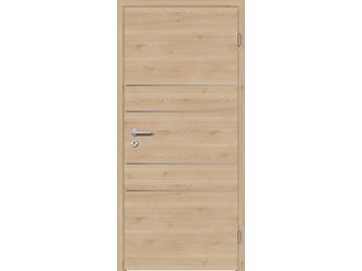 Schallschutztür CPL T-Oak Nature RY-553-DQ Spezial-/Kombinationseinlage KK2 SSK3 Beanspruchungsgruppe S mit Bodendichtung "FUNKTION"