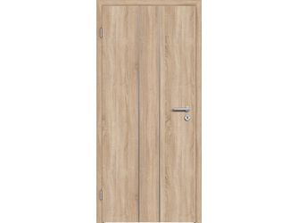 Schallschutztür CPL T-Eiche RY-532-DA Vollspan KK3 SSK1 Beanspruchungsgruppe S mit Bodendichtung "FUNKTION"