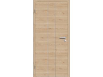 Schallschutztür CPL T-Oak Nature RY-532-DQ Vollspan KK3 SSK1 Beanspruchungsgruppe S mit Bodendichtung "FUNKTION"