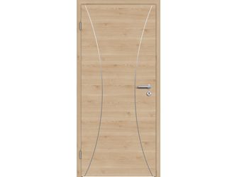 Schallschutztür CPL T-Oak Nature RY-535-DQ Vollspan KK3 SSK1 Beanspruchungsgruppe S mit Bodendichtung "FUNKTION" Schallschutztür CPL T-Oak Nature RY-535-DQ Vollspan KK3 SSK1 Beanspruchungsgruppe S mit Bodendichtung "FUNKTION"