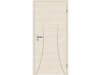 Schallschutztür CPL T-Oak White RY-535-DQ Vollspan KK3 SSK1 Beanspruchungsgruppe S mit Bodendichtung "FUNKTION"