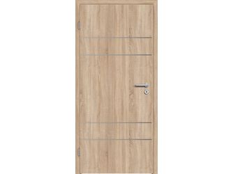 Schallschutztür CPL T-Eiche RY-552-DA Vollspan KK3 SSK1 Beanspruchungsgruppe S mit Bodendichtung "FUNKTION"
