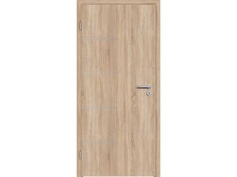 Schallschutztür CPL T-Eiche RY-554-DA Vollspan KK3 SSK1 Beanspruchungsgruppe S mit Bodendichtung "FUNKTION"