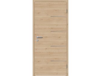 Schallschutztür CPL T-Oak Nature RY-554-DQ Vollspan KK3 SSK1 Beanspruchungsgruppe S mit Bodendichtung "FUNKTION"
