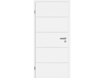 Schallschutztür Weißlack exclusiv ähnlich RAL 9010 RY-251 Vollspan KK2 SSK1 Beanspruchungsgruppe S mit Bodendichtung "FUNKTION"