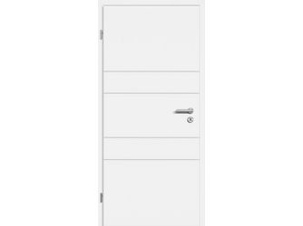 Schallschutztür Weißlack exclusiv ähnlich RAL 9010 RY-253 Vollspan KK2 SSK1 Beanspruchungsgruppe S mit Bodendichtung "FUNKTION"
