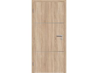 Schallschutztür CPL T-Eiche RY-531-DA Vollspan KK2 SSK1 Beanspruchungsgruppe S mit Bodendichtung "FUNKTION"