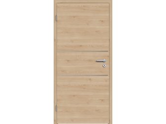Schallschutztür CPL T-Oak Nature RY-533-DQ Vollspan KK2 SSK1 Beanspruchungsgruppe S mit Bodendichtung "FUNKTION"