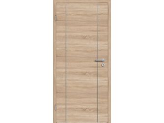 Schallschutztür CPL T-Eiche RY-534-DQ Vollspan KK2 SSK1 Beanspruchungsgruppe S mit Bodendichtung "FUNKTION"