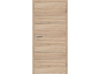 Schallschutztür CPL T-Eiche RY-552-DQ Vollspan KK2 SSK1 Beanspruchungsgruppe S mit Bodendichtung "FUNKTION"
