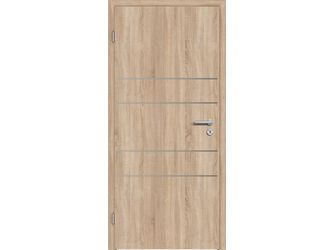 Schallschutztür CPL T-Eiche RY-553-DA Vollspan KK2 SSK1 Beanspruchungsgruppe S mit Bodendichtung "FUNKTION"