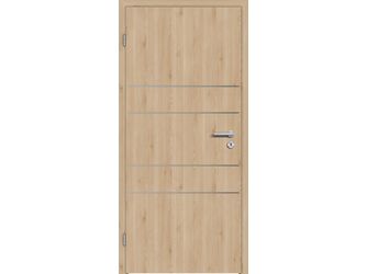 Schallschutztür CPL T-Oak Nature RY-553-DA Vollspan KK2 SSK1 Beanspruchungsgruppe S mit Bodendichtung "FUNKTION"