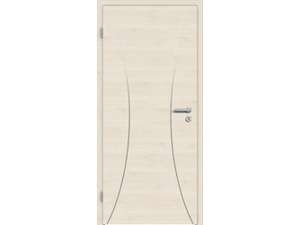 Schallschutztür CPL T-Oak White RY-535-DQ Spezial-/Kombinationseinlage KK3 SSK2 Beanspruchungsgruppe S mit Bodendichtung "FUNKTION"