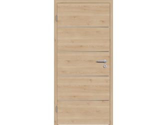 Schallschutztür CPL T-Oak Nature RY-551-DQ Spezial-/Kombinationseinlage KK3 SSK2 Beanspruchungsgruppe S mit Bodendichtung "FUNKTION"