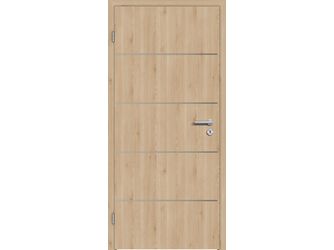 Schallschutztür CPL T-Oak Nature RY-551-DA Spezial-/Kombinationseinlage KK2 SSK2 Beanspruchungsgruppe S mit Bodendichtung "FUNKTION"