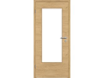 Zimmertür CPL T-Eiche astig DQ DIN-LA Vollspan KK1 "STANDARD"