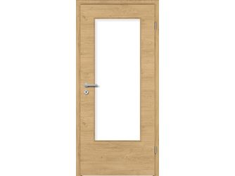 Zimmertür CPL T-Eiche astig DQ DIN-LA Vollspan KK1 "STANDARD"