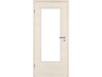 Zimmertür CPL T-Oak White DQ DIN-LA Vollspan KK1 "STANDARD"