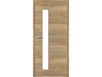 Zimmertür CPL T-Eiche Altholz DQ LA2-S Vollspan KK1 "STANDARD"