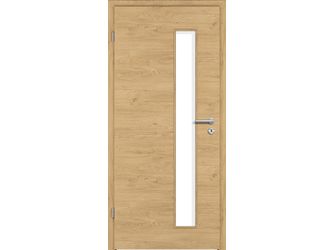 Zimmertür CPL T-Eiche astig DQ LA2-S Vollspan KK1 "STANDARD"