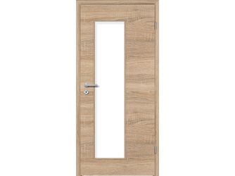 Zimmertür CPL T-Eiche DQ LA3-S Vollspan KK1 "STANDARD"