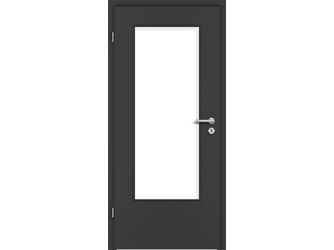 Zimmertür CPL Graphitgrau glatt DIN-LA Vollspan KK1 "STANDARD"