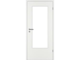 Zimmertür CPL Weißlack ähnlich RAL 9016 glatt DIN-LA Vollspan KK1 "STANDARD"