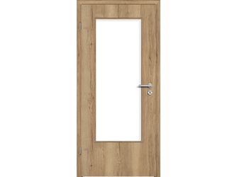 Zimmertür CPL T-Eiche Altholz glatt DIN-LA Vollspan KK1 "STANDARD"