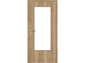 Zimmertür CPL T-Eiche Altholz glatt DIN-LA Vollspan KK1 "STANDARD"