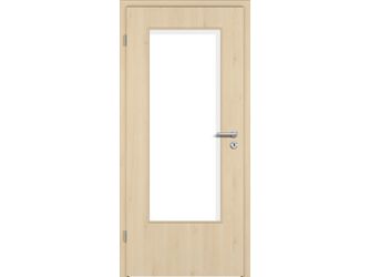 Zimmertür CPL T-Oak Creme glatt DIN-LA Vollspan KK1 "STANDARD"