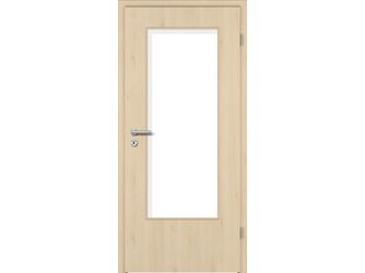 Zimmertür CPL T-Oak Creme glatt DIN-LA Vollspan KK1 "STANDARD"