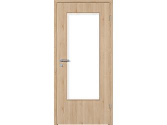 Zimmertür CPL T-Oak Nature glatt DIN-LA Vollspan KK1 "STANDARD"