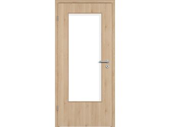 Zimmertür CPL T-Oak Nature glatt DIN-LA Vollspan KK1 "STANDARD"