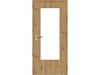 Zimmertür CPL T-Wildeiche glatt DIN-LA Vollspan KK1 "STANDARD"