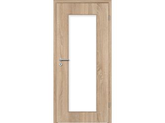 Zimmertür CPL T-Eiche glatt LA1 Vollspan KK1 "STANDARD"
