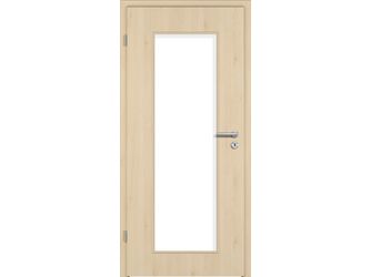 Zimmertür CPL T-Oak Creme glatt LA1 Vollspan KK1 "STANDARD"
