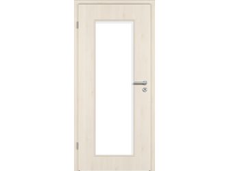 Zimmertür CPL T-Oak White glatt LA1 Vollspan KK1 "STANDARD"