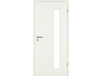 Zimmertür CPL Weißlack ähnlich RAL 9010 glatt LA2-B Vollspan KK1 "STANDARD"