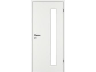 Zimmertür CPL Weißlack ähnlich RAL 9016 glatt LA2-B Vollspan KK1 "STANDARD"
