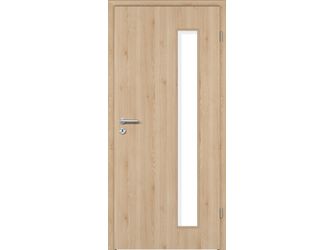 Zimmertür CPL T-Oak Nature glatt LA2-B Vollspan KK1 "STANDARD"